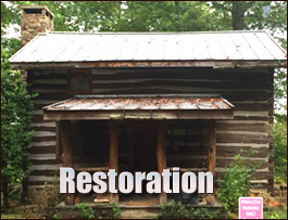 Historic Log Cabin Restoration  Bloxom, Virginia